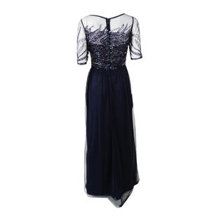 Adrianna Papell Women's Beaded Mesh Gown Adrianna Papell Women's Beaded Mesh Gown