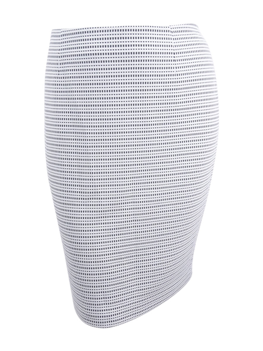 Kasper Women's Plus Size Dot Straight Pencil Skirt