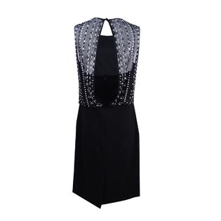 Vince Camuto Women's Beaded Back Sheath Dress (10, Black) Vince Camuto Women's Beaded Back Sheath Dress (10, Black)