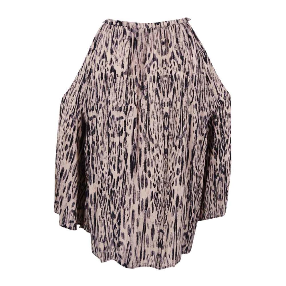 Jessica Simpson Women S Plus Size Printed Cold Shoulder Peasant