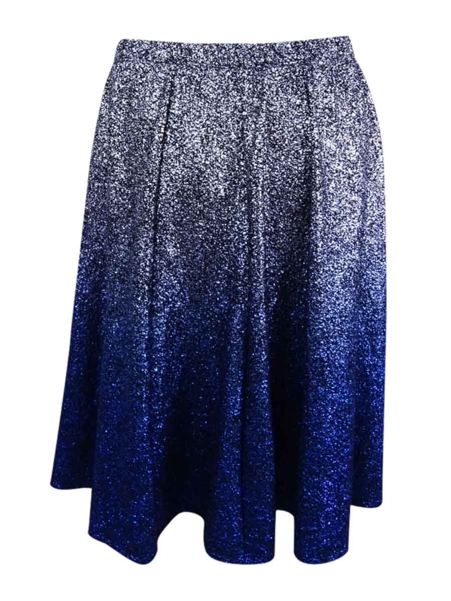 MSK Women's Metallic Ombre Skirt