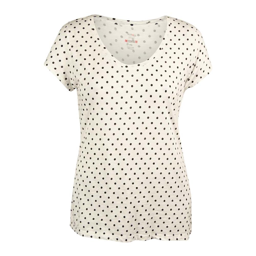 Style & Co. Women's Stretch Fabric Dotted Top