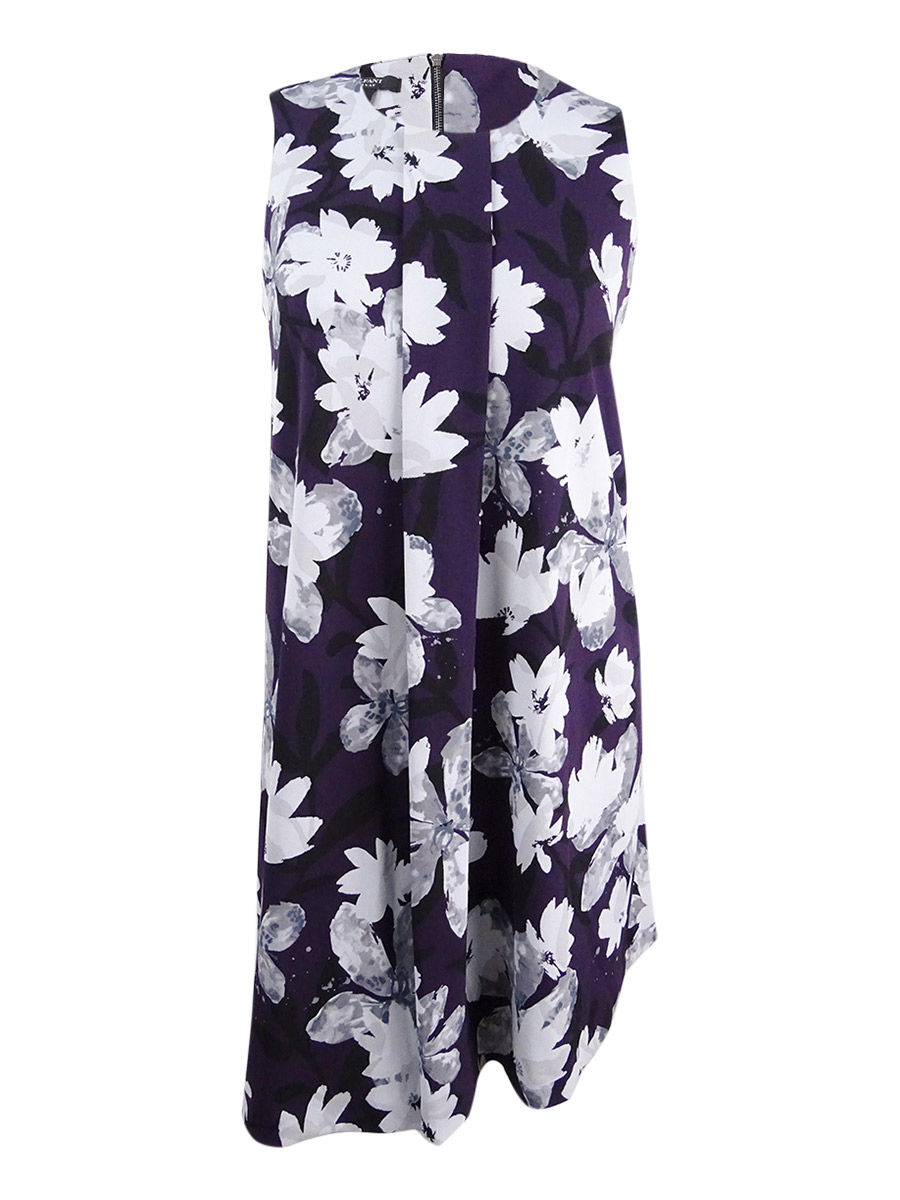 Alfani Women's Plus Size Floral-Print A-Line Dress