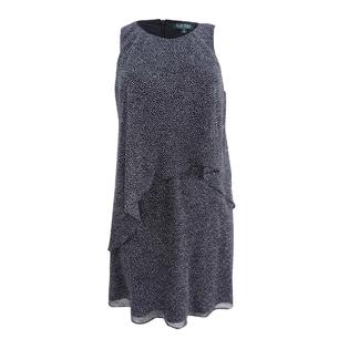 Lauren Ralph Lauren Women's Polka-Dot A-Line Dress, Size: 4P, Black Lauren Ralph Lauren Women's Polka-Dot A-Line Dress, Size: 4P, Black