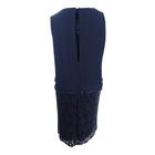 SL Fashions Women's Plus Size Lace Embellished Midi Dress SL Fashions Women's Plus Size Lace Embellished Midi Dress