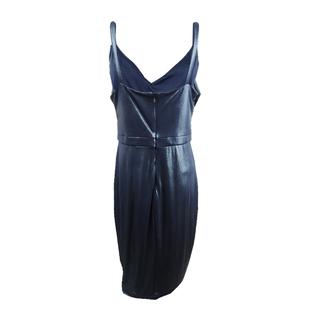 guess ruffled bodycon dress Qunyiney Sleeveless Wedding Guess Dress for Women Formal Bodycon Long Elegant Cocktail Dresses Slim Fit V Neck Solid Ruffle with Slit Dresses, Women's