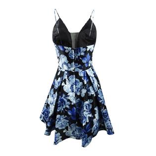 Betsy & Adam Women's Floral-Print Fit & Flare Dress Betsy & Adam Women's Floral-Print Fit & Flare Dress
