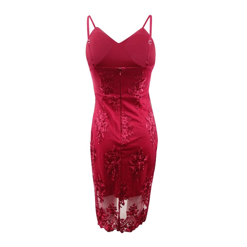 Guess Women S Embroidered Bodycon Dress 0 Red Guess Women S Embroidered Bodycon Dress 0 Red
