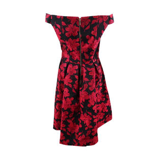 Calvin Klein Women's Off-The-Shoulder Brocade Fit & Flare Dress Calvin Klein Women's Off-The-Shoulder Brocade Fit & Flare Dress