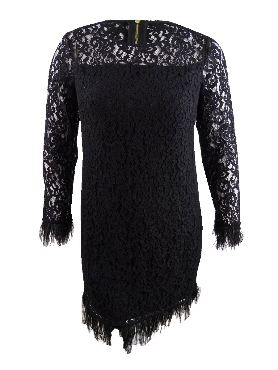 chinese dress ladies Calvin Klein Women's Petite Sleeveless Floral Lace Sheath with Illusion  Dress, White/White, 8 Petite: Buy Online at Best Price in UAE main image 1