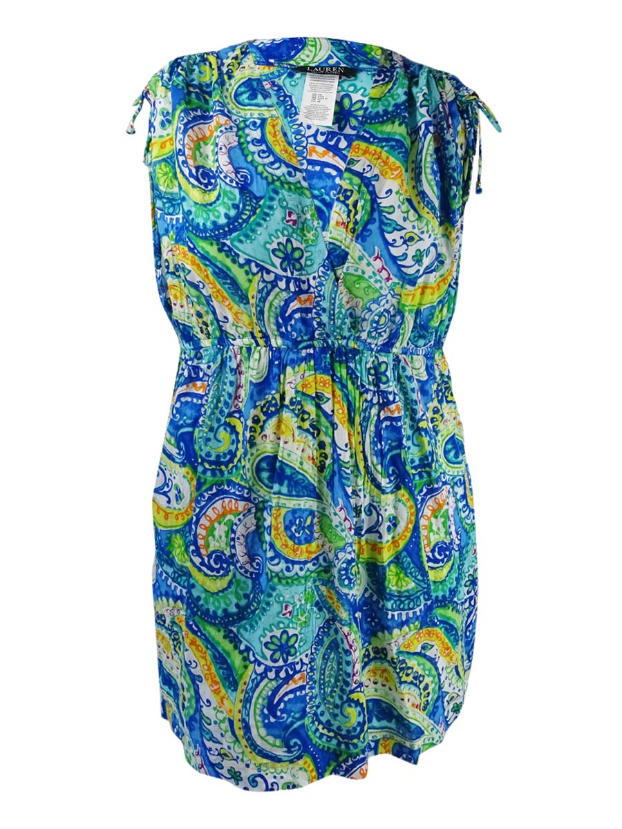 ralph lauren beach cover up dress Lauren Ralph Lauren Women's Crinkle Rayon Cover Up Tunic - White