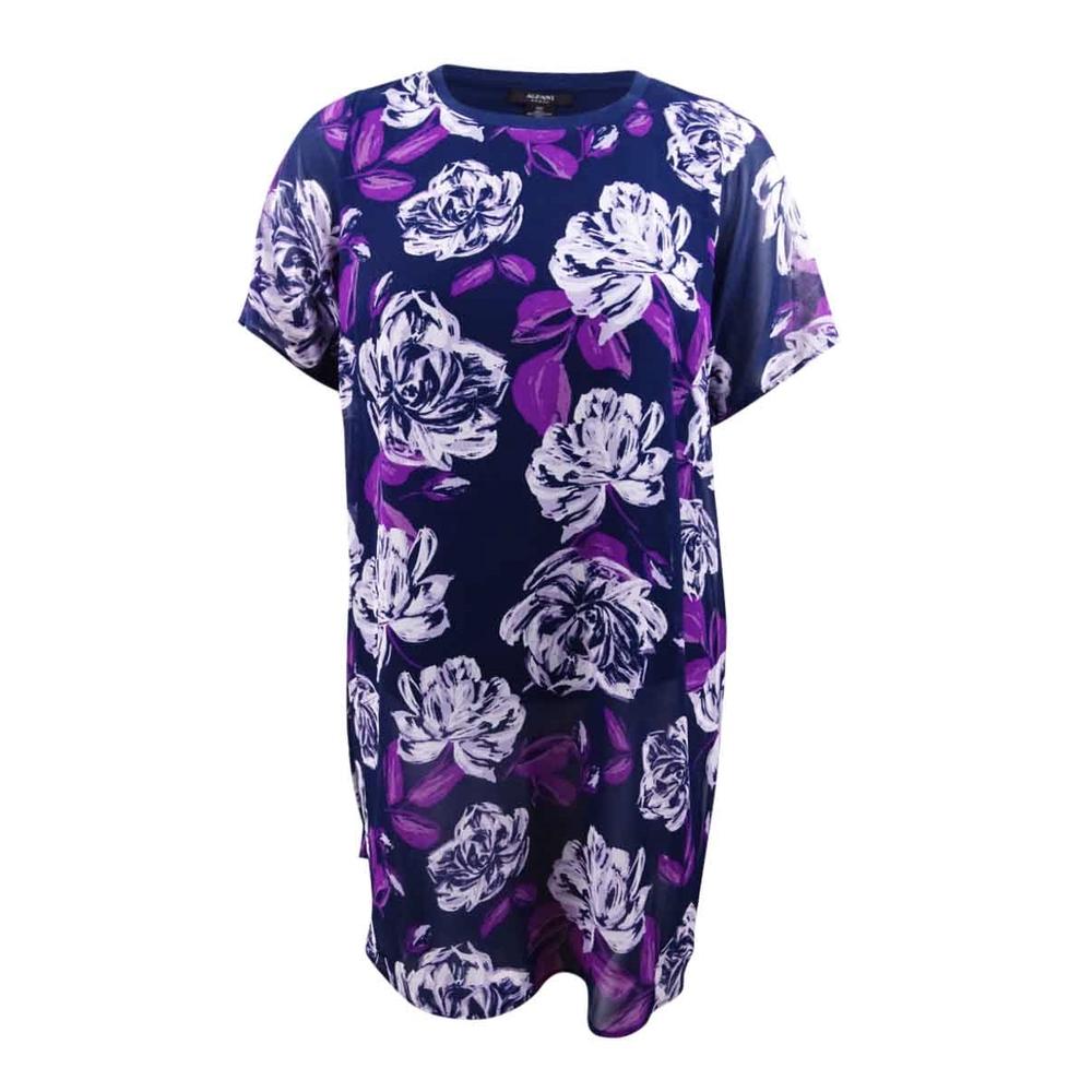 Alfani Women's Plus Size Floral-Print Tunic