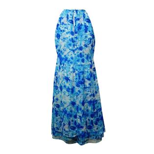 calvin klein chiffon trapeze dress NWT Calvin Klein Women's Trapeze Dress Floral Sleeveless Chiffon Lined Size 8