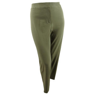 nine west women's dress pants LISA Style Size 16W Beige Double Button Stretch Black White Birdseye Nine West Women's Flare Ponte