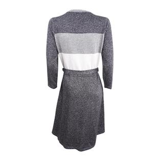 calvin klein sweater dress grey Calvin Klein Sweater Dress Women Small Gray Wool Blend Cable Knit A-Line