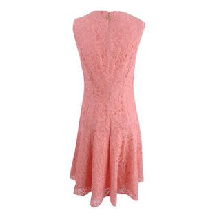 Tommy Hilfiger Womens Lace Fit & Flare Party Dress Pink 12 Tommy Hilfiger Womens Lace Fit & Flare Party Dress Pink 12