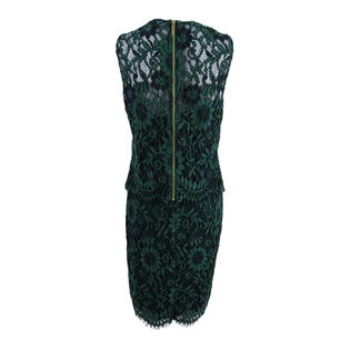 Calvin Klein Lace Popover Sheath Dress - Green 6 Calvin Klein Lace Popover Sheath Dress - Green 6
