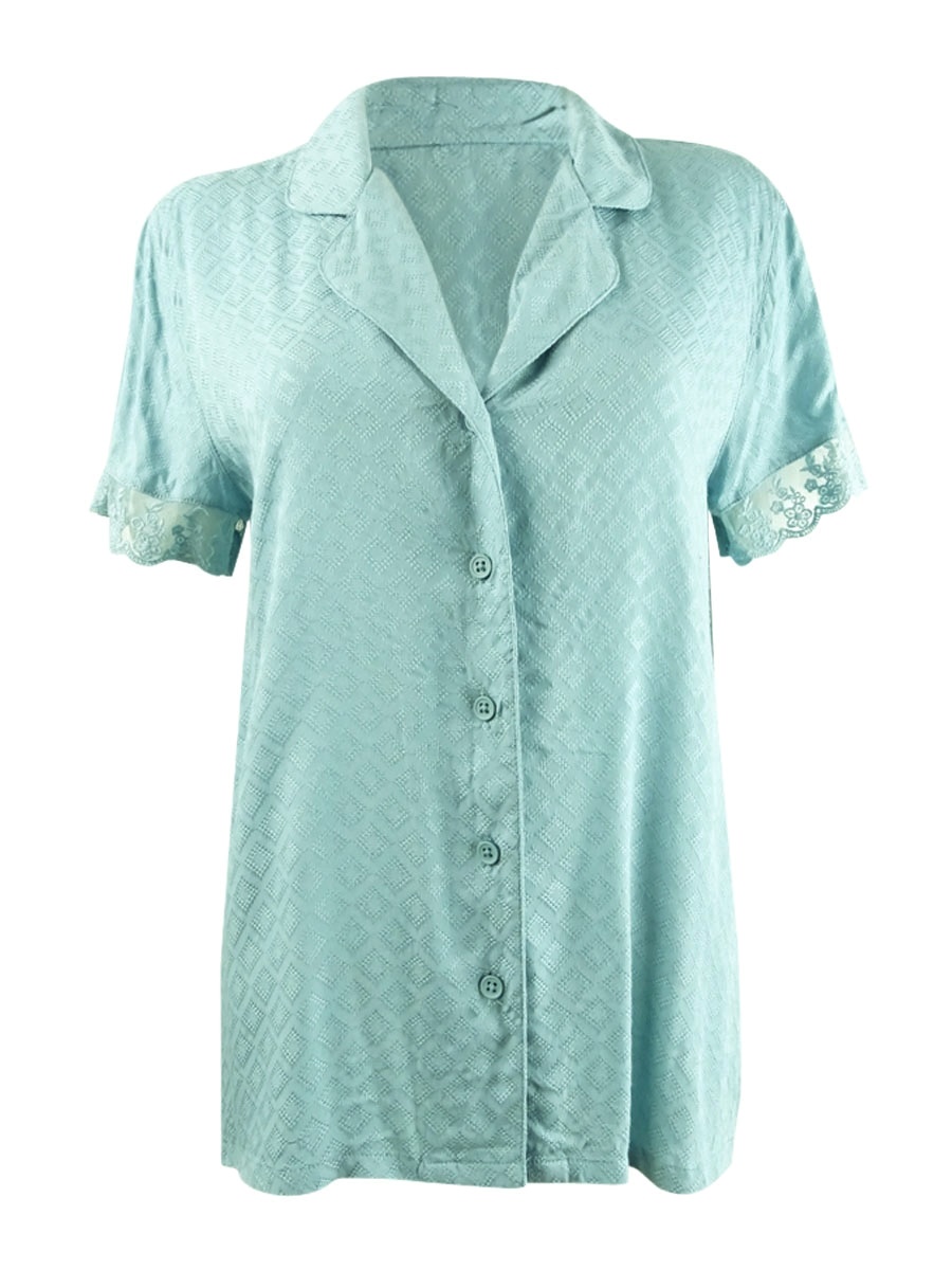Charter Club Women's Lace-Trim Pajama Top
