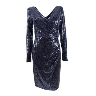 Betsy & Adam Women's Sequin Wrap Dress Betsy & Adam Women's Sequin Wrap Dress