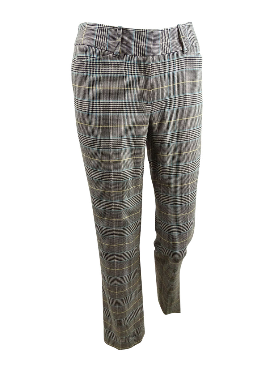 Tahari ASL Women's Petite Plaid Pants