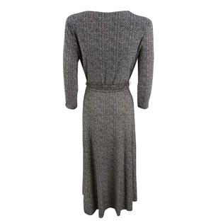 Lauren by Ralph Lauren Women's Herringbone Jersey Surplice Dress Lauren by Ralph Lauren Women's Herringbone Jersey Surplice Dress