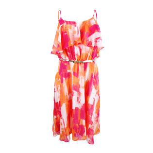 Calvin Klein Belted Popover Dress - Orange 14 Calvin Klein Belted Popover Dress - Orange 14