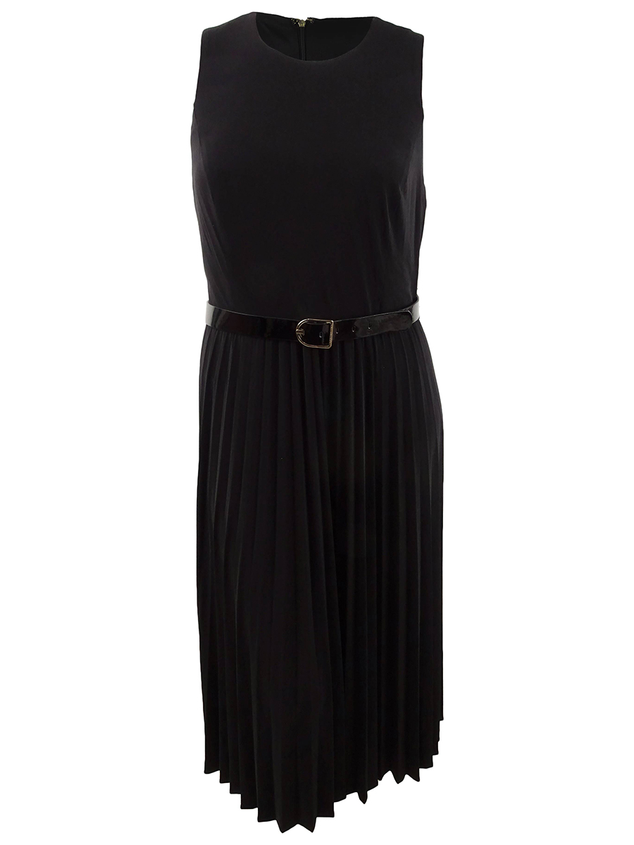 Tommy Hilfiger Women's Petite Jersey Pleated Midi Dress (8P ...