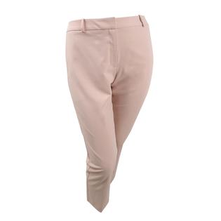 Calvin Klein Women's Plus Size Straight-Leg Dress Pants (14W, Blush) Calvin Klein Women's Plus Size Straight-Leg Dress Pants (14W, Blush)