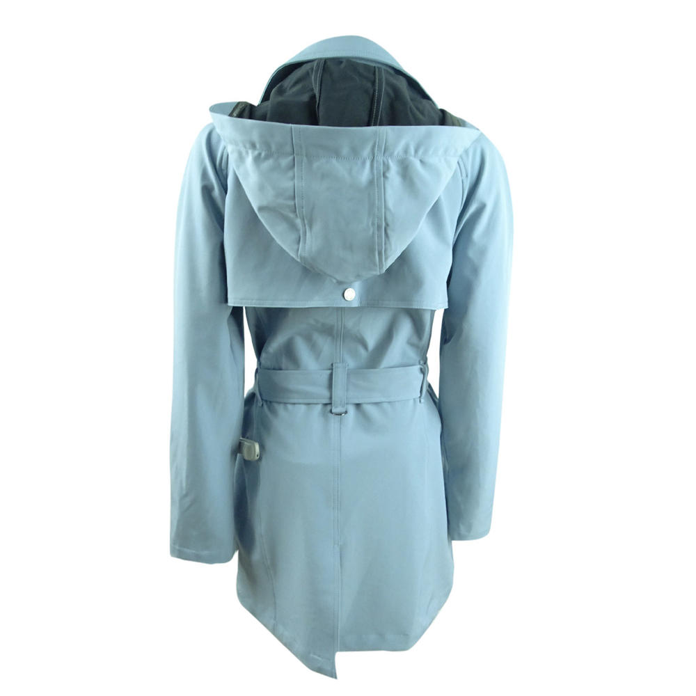 Calvin Klein Women's Belted Water-Resistant Raincoat