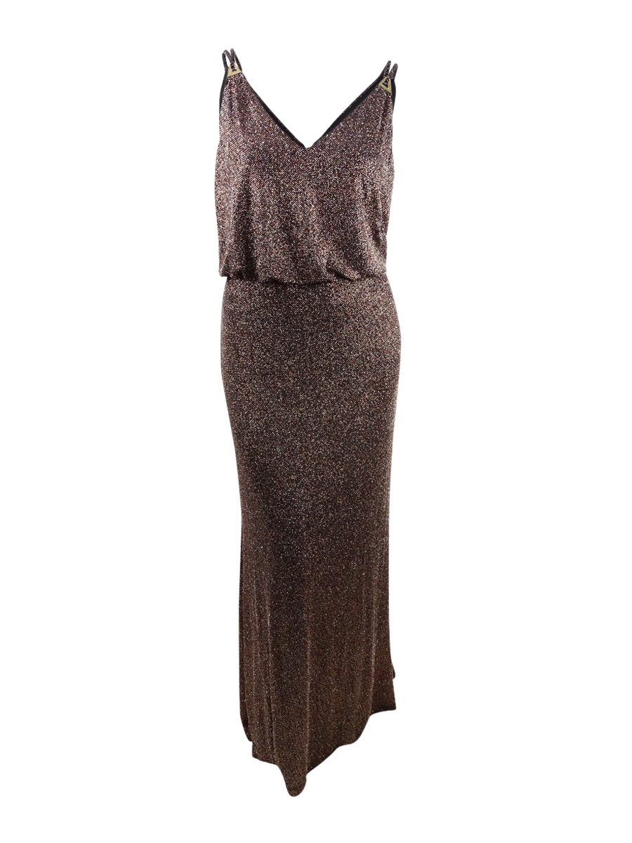 knee length dresses for ladies Look 1 Blouson Sleeve Mini Dress Metal main image 1