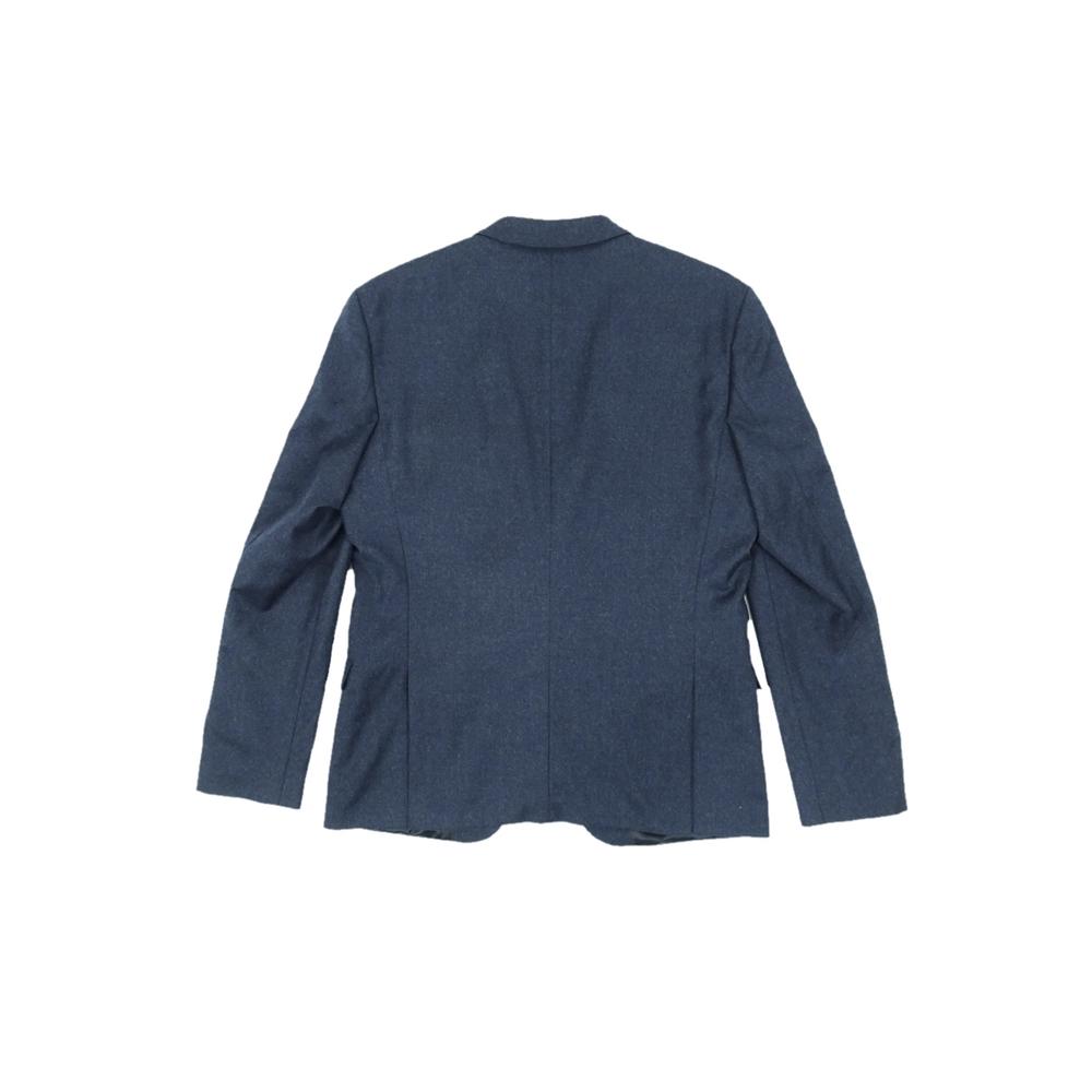 Hugo Boss Men's Arti Melange Flannel Extra Slim Fit Jacket (44R, Medium Blue)