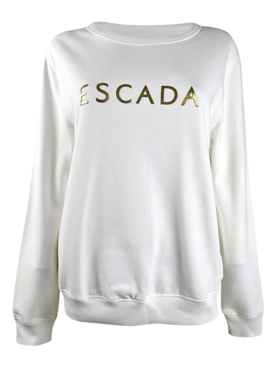 Escada Sport Women's Metallic-Logo Cotton Sweatshirt