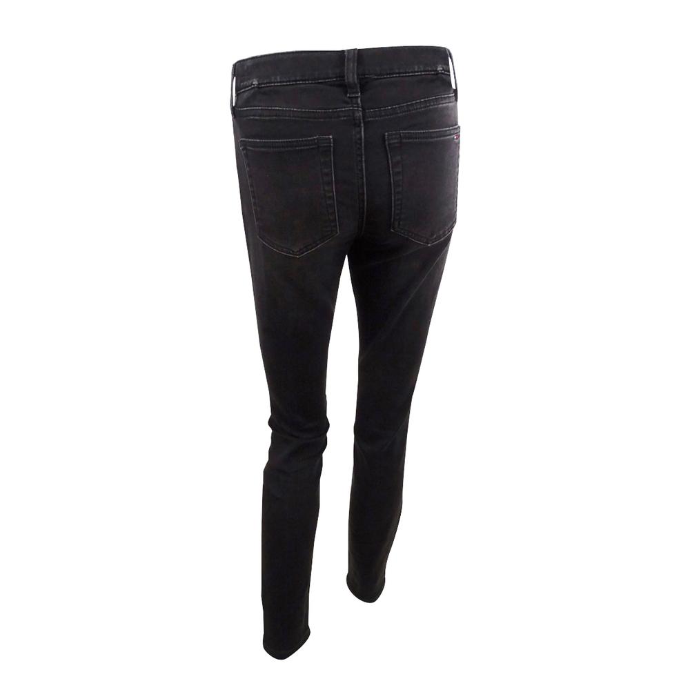 Tommy Hilfiger Women's Adaptive Jeggings Pants (8, Black Wash)