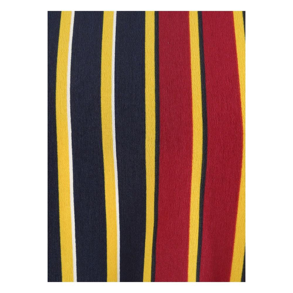 Tommy Hilfiger Women's Plus Stripe Tie-Front Shirt (0X, Crimson/Sky Captain)