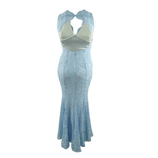 Morgan & Co. Rolled Glitter Lace Mermaid Dress Morgan & Co. Rolled Glitter Lace Mermaid Dress