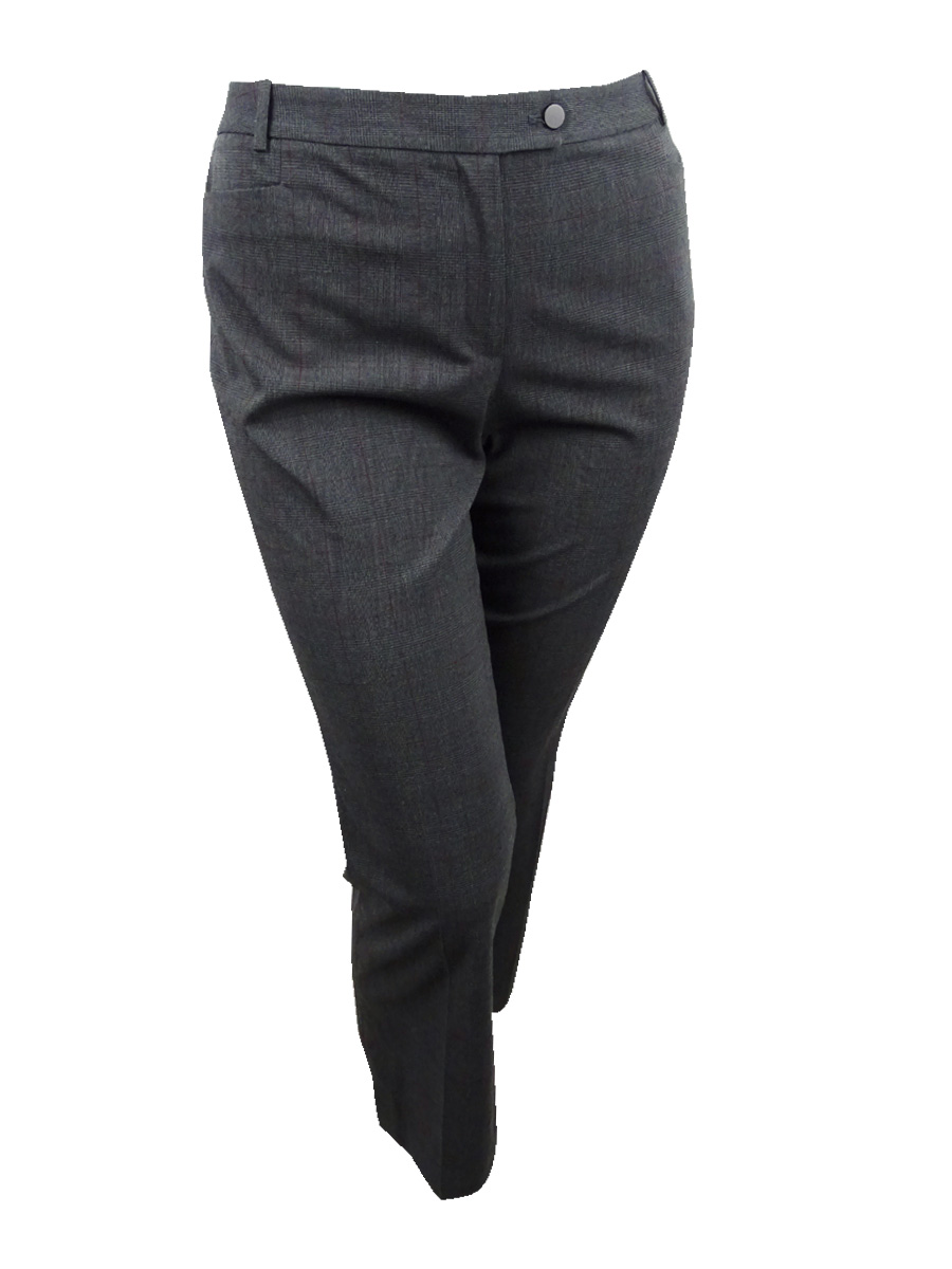 Calvin Klein Women's Petite Modern Fit Trousers (14P, Grey)