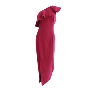calvin klein one shoulder red dress Vintage Calvin Klein is here
