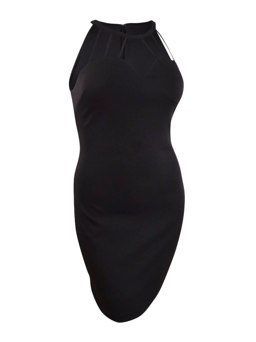 City Chic Guess Women's Cutout Sheath Dress (12, Black)