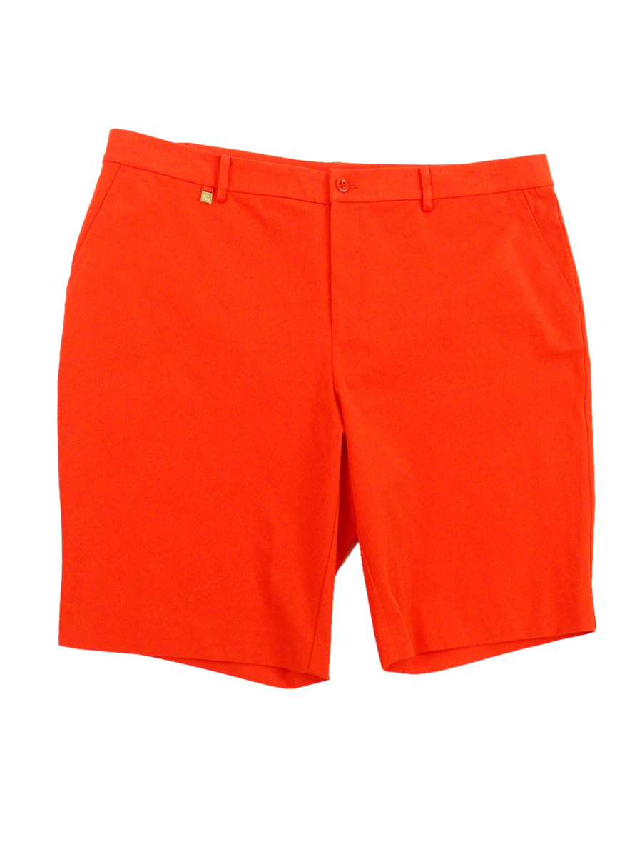 Ralph Lauren Lauren Ralph Lauren Women's Plus Size Bi-Stretch Twill Shorts (18W, Red)