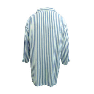 Raviya Women's Plus Size Striped Tunic Shirt Swim Cover-Up (3X