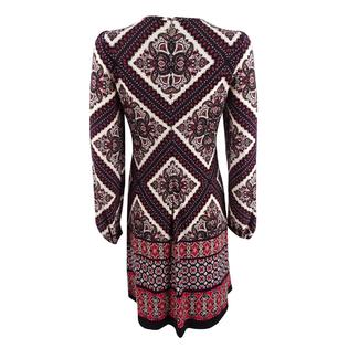 tommy hilfiger printed a-line dress Buy Tommy Hilfiger Viscose Mandarin Collar A-Line Dress