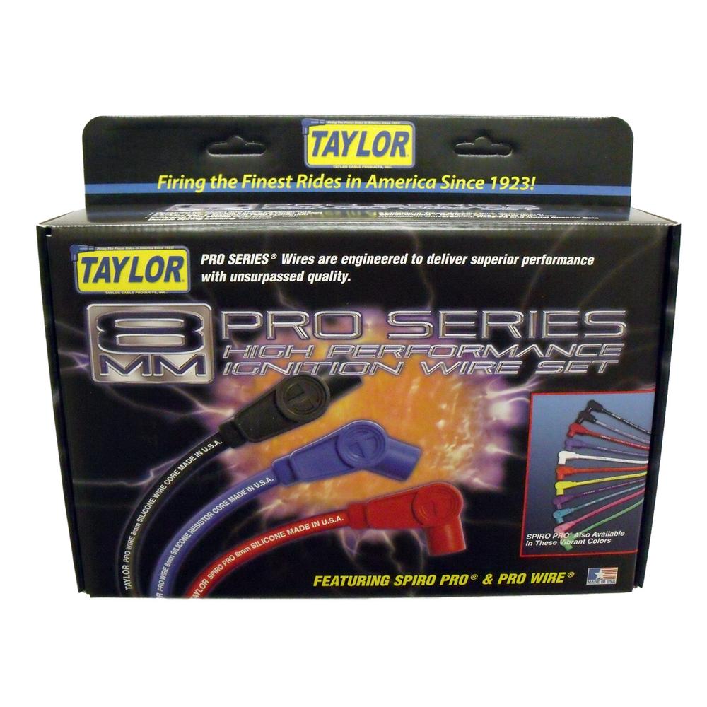 Taylor Cable 74228 8mm Spiro-Pro Ignition Wire Set