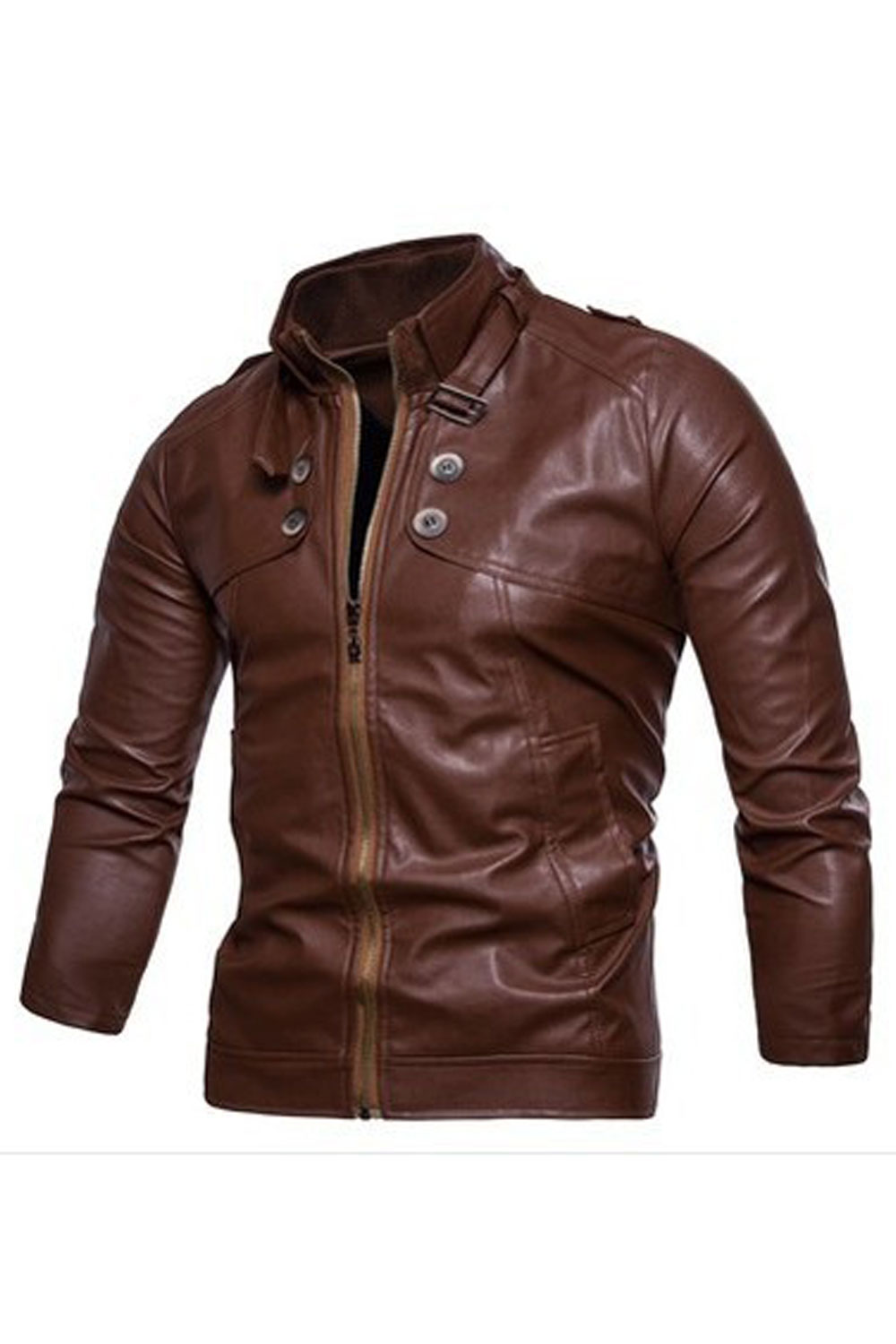 Tom Carry Men Bomber Style Casual Leather Jacket