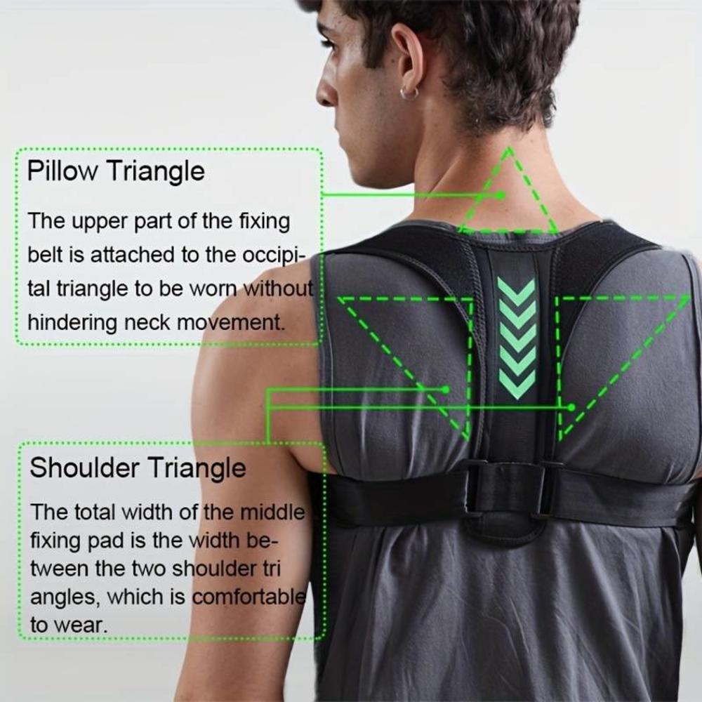 Tom Carry Men's And Women's Chest And Shoulder Correction Belt, Hunchback Sitting Posture Corrector, Light And Breathable Waist Shaping Co