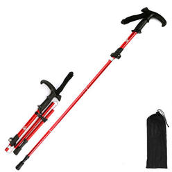 Tom Carry Outdoor trekking poles, hiking poles, walking poles, foldable telescopic outer locking aluminum alloy walking poles