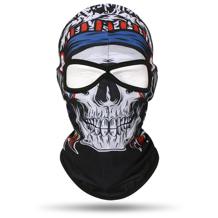 Tom Carry Motorcycle and bicycle equipment sweat-absorbent breathable skull cover outdoor sports neck cover riding fishing sun protection