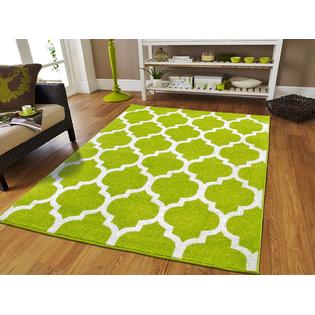 As Quality Rugs Modern Trellis Area For Living Room Green Size As Quality Rugs Modern Trellis Area For Living Room Green Size 8 Ft X 11