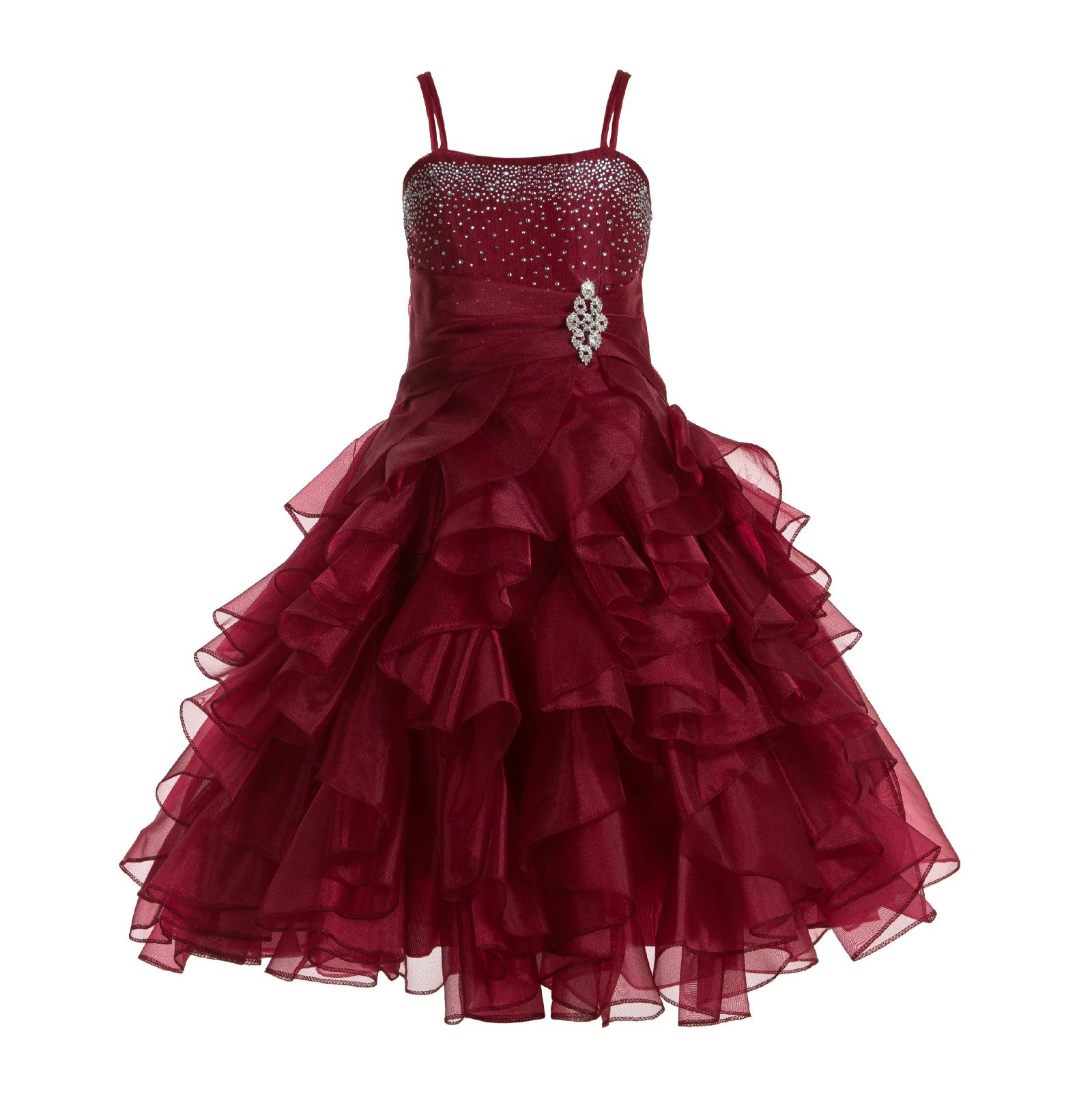 Ekidsbridal Elegant Stunning Rhinestone Organza Pleated Ruffled Formal Flower Girl Dresses Junior Pageant Gown 164s Size 4 6 8 10 12 14 16, Metallic Ekidsbridal Elegant Stunning Rhinestone Organza Pleated Ruffled Formal Flower Girl Dresses Junior Pageant Gown 164s Size 4 6 8 10 12 14 16, Metallic