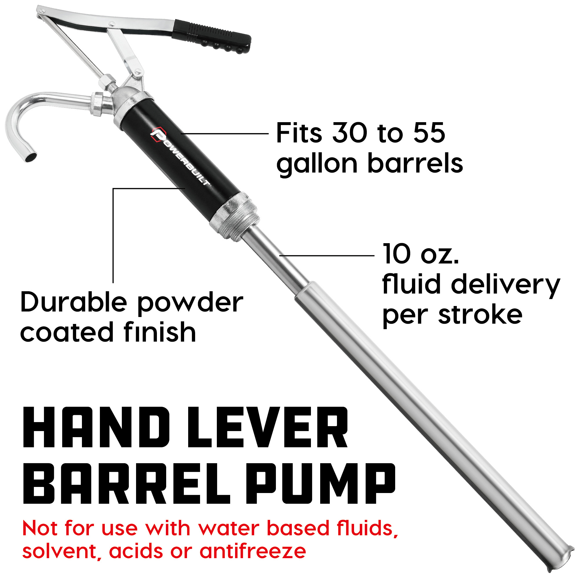 Powerbuilt Lever Action Barrel Pump - 648770