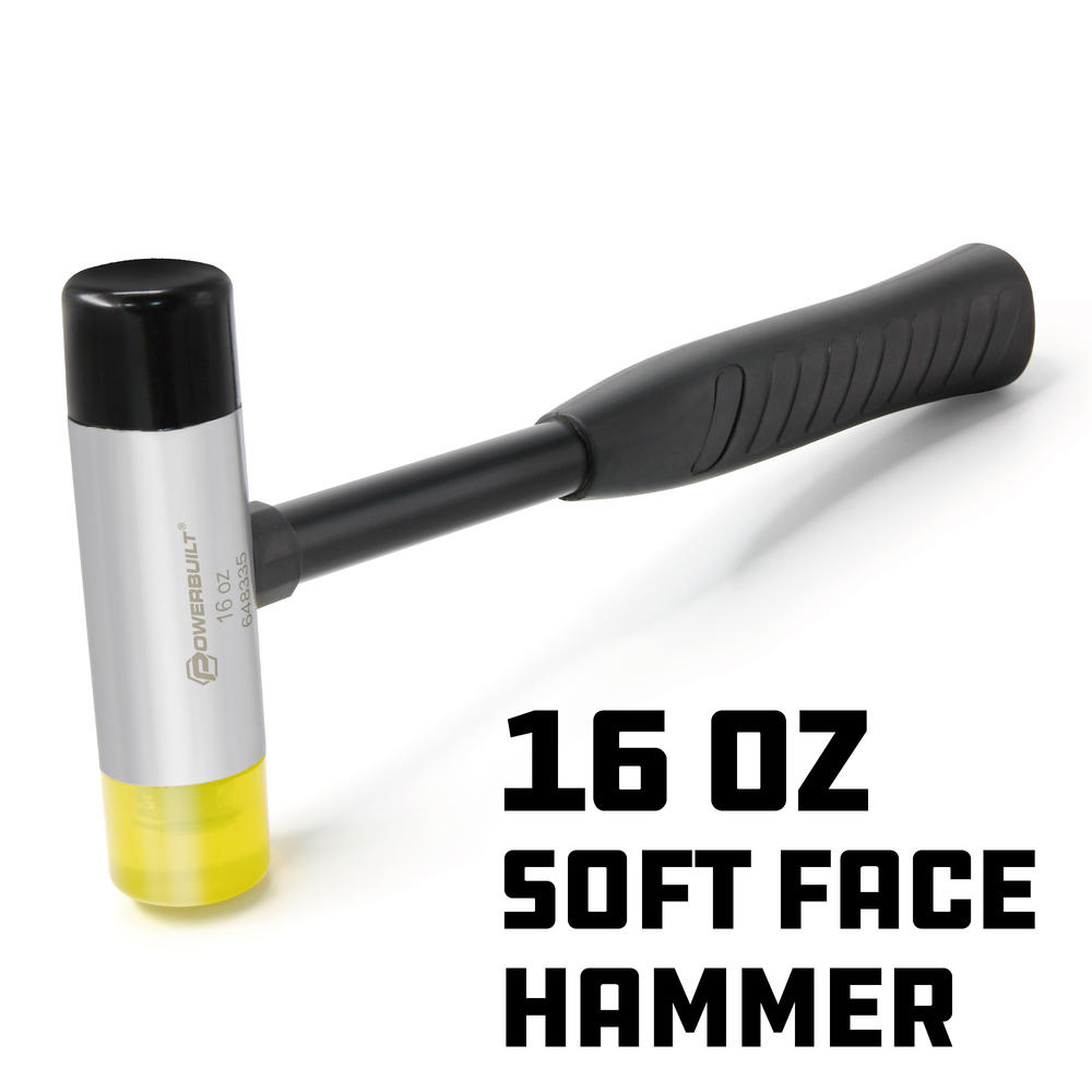 Powerbuilt 16 Ounce Soft Face Hammer - 648335